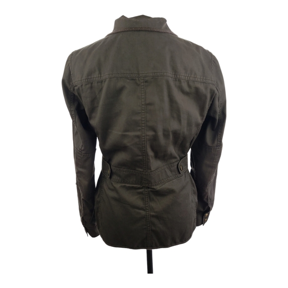 J. Crew Relaxed Boyfriend Field Jacket in Olive Size Small - Picture 2 of 13